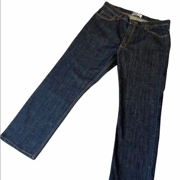 MENS NWOT LEVIS Signature Regular Fit Dark Wash Straight Leg Denim Jean 36x30 - Picture 1 of 9